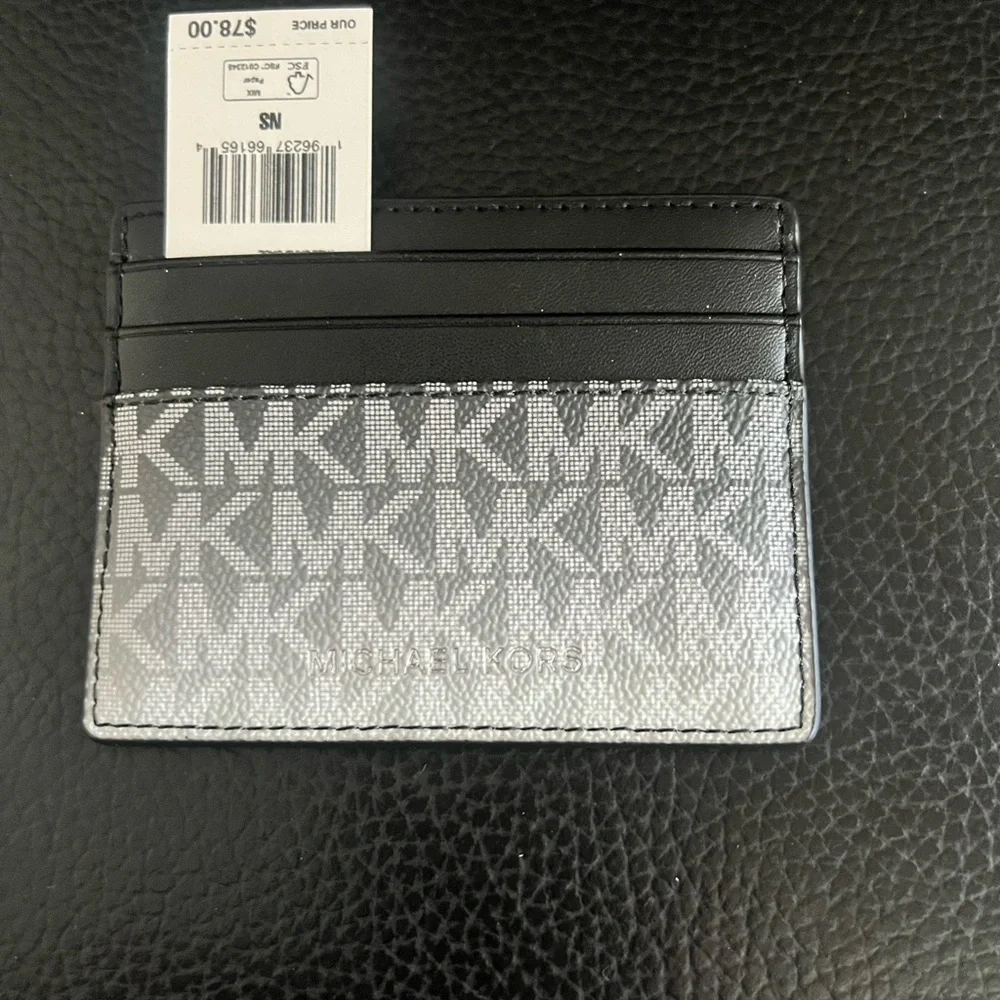 Michael Kors Black Signature Tote Bag & Wallet